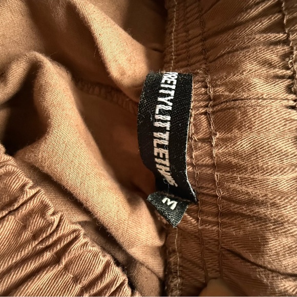 Pretty Little Thing Drawstring Detail Pocket Joggers Relaxed Fit Elastic Waist - Picture 5 of 9